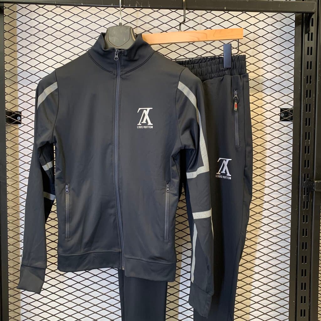 Louis Vuitton Men's Cotton Tracksuit - Navy Blue (S) 2