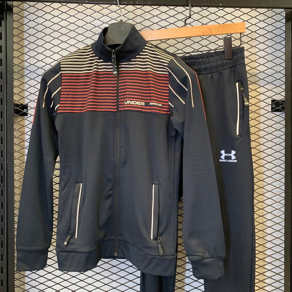 Under Armour Men's Cotton Sportswear Set - Navy Blue (M) 2