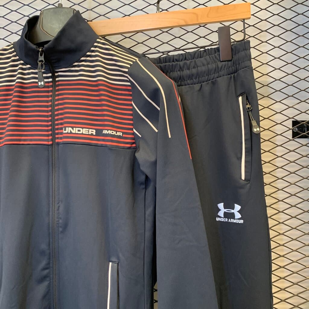 Under Armour Men's Cotton Sportswear Set - Navy Blue (M) 3