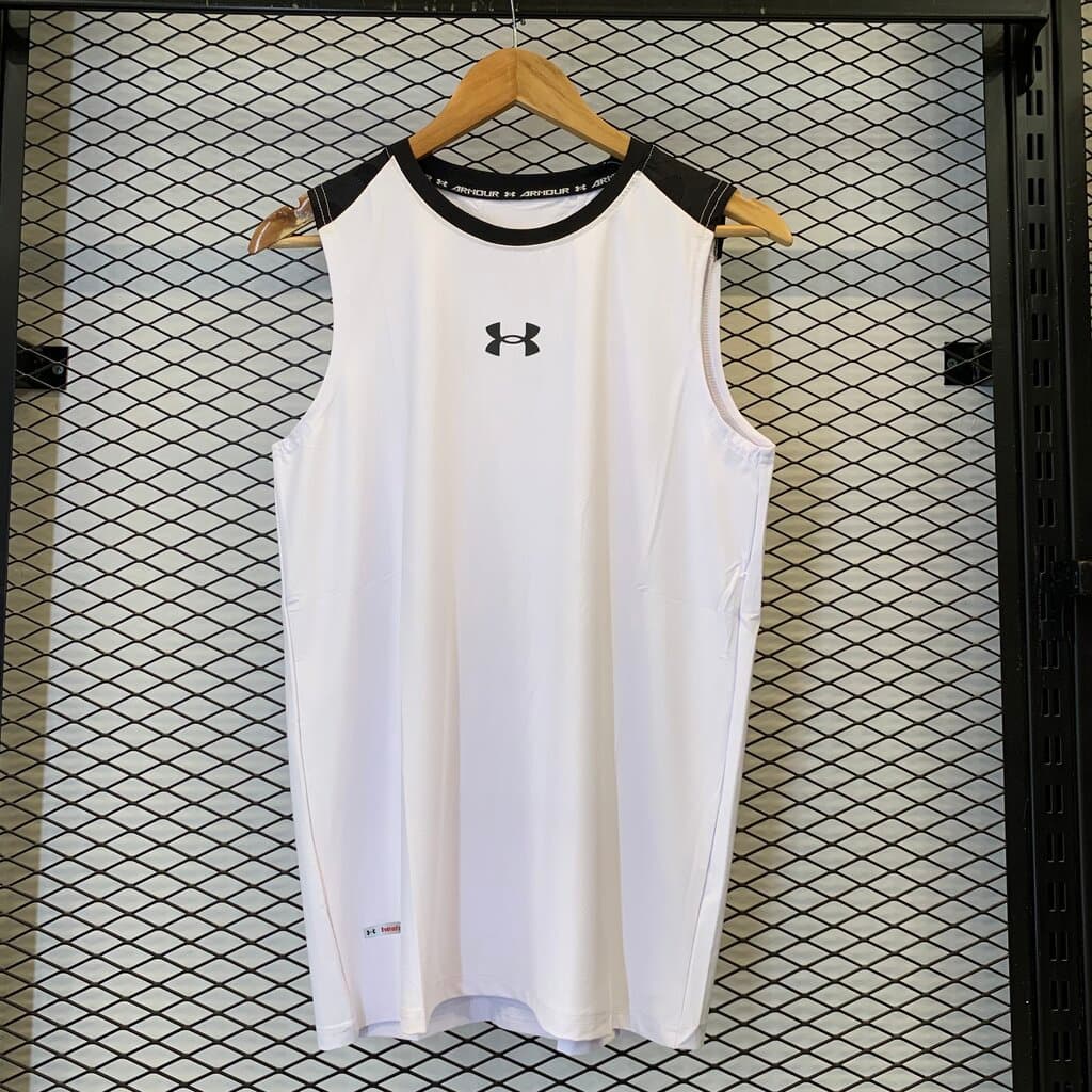Under Armour Men's Sleeveless Workout Top - White (S)