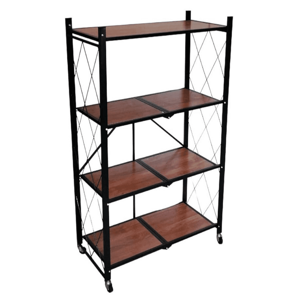 4-Tier Wood and Metal Storage Rack - YSL127