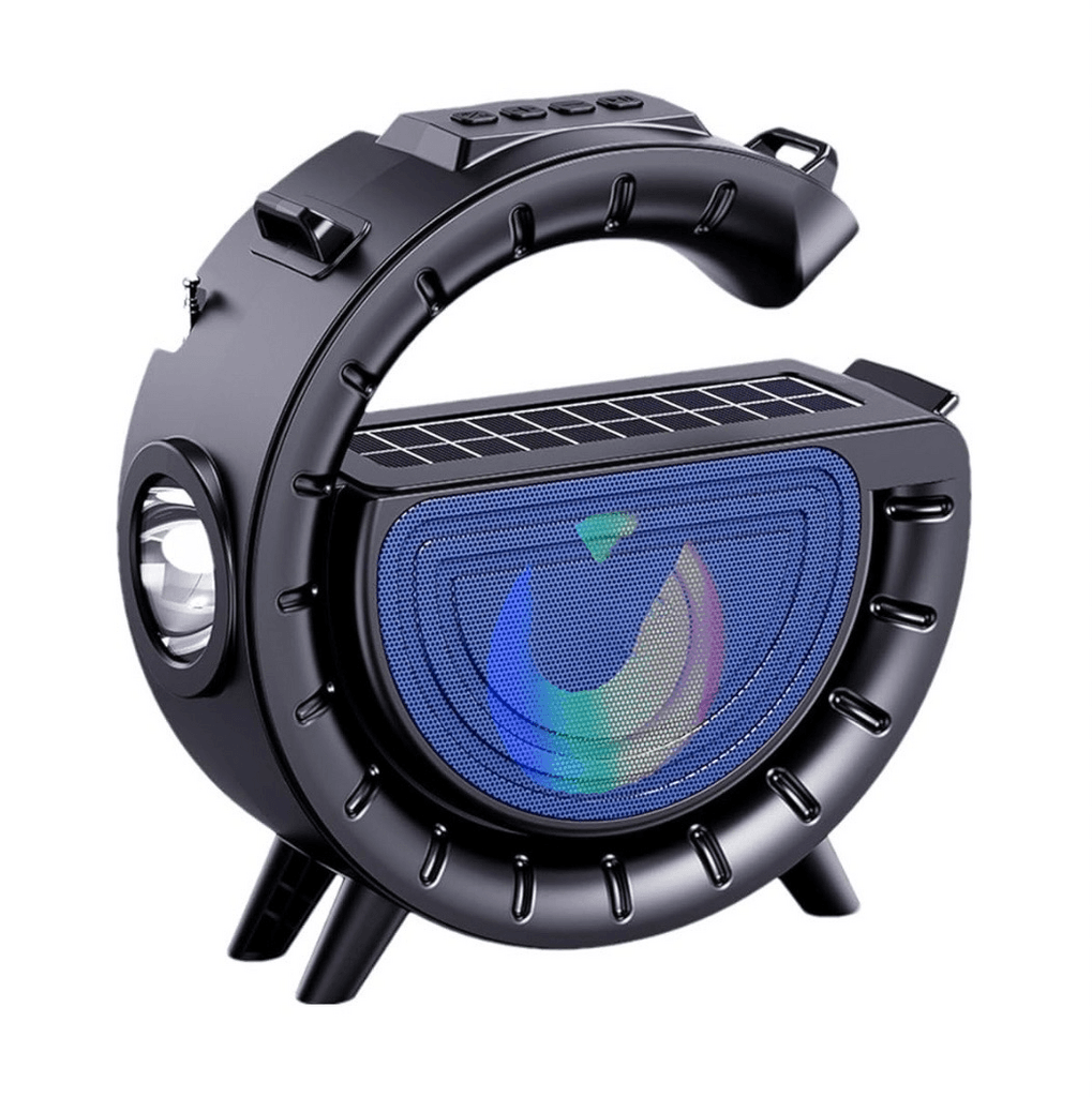 G-Shaped Speaker with Solar Panel