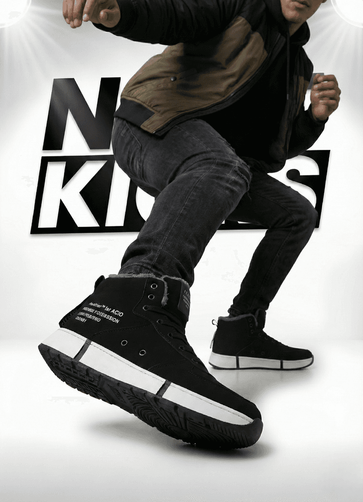 Men's Black High-Top Kicks 2