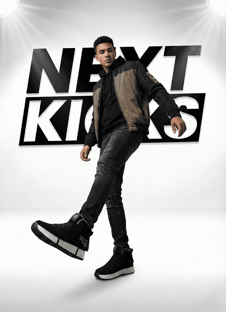 Men's Black High-Top Kicks 3
