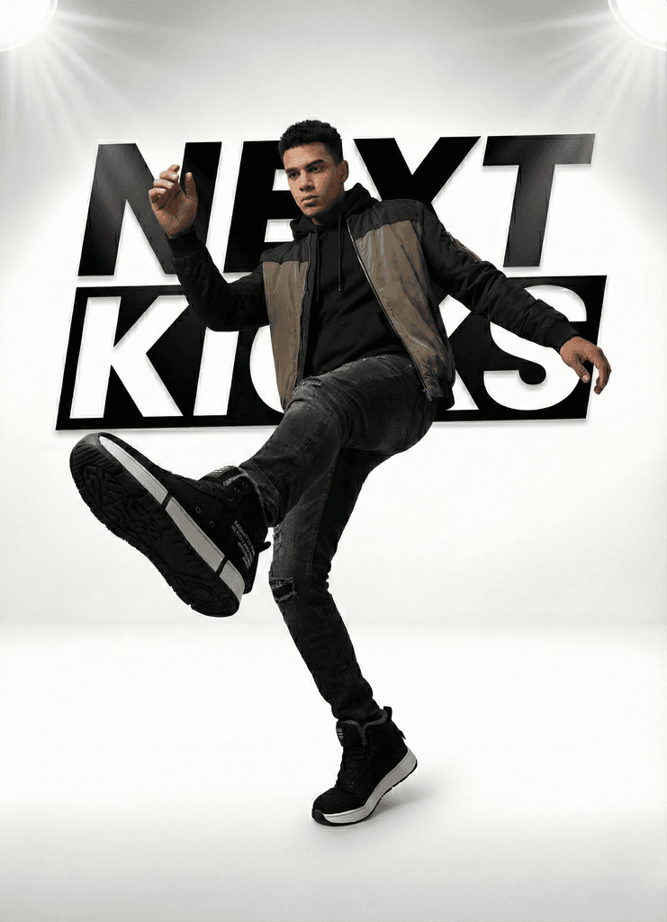 Men's Black High-Top Kicks 5