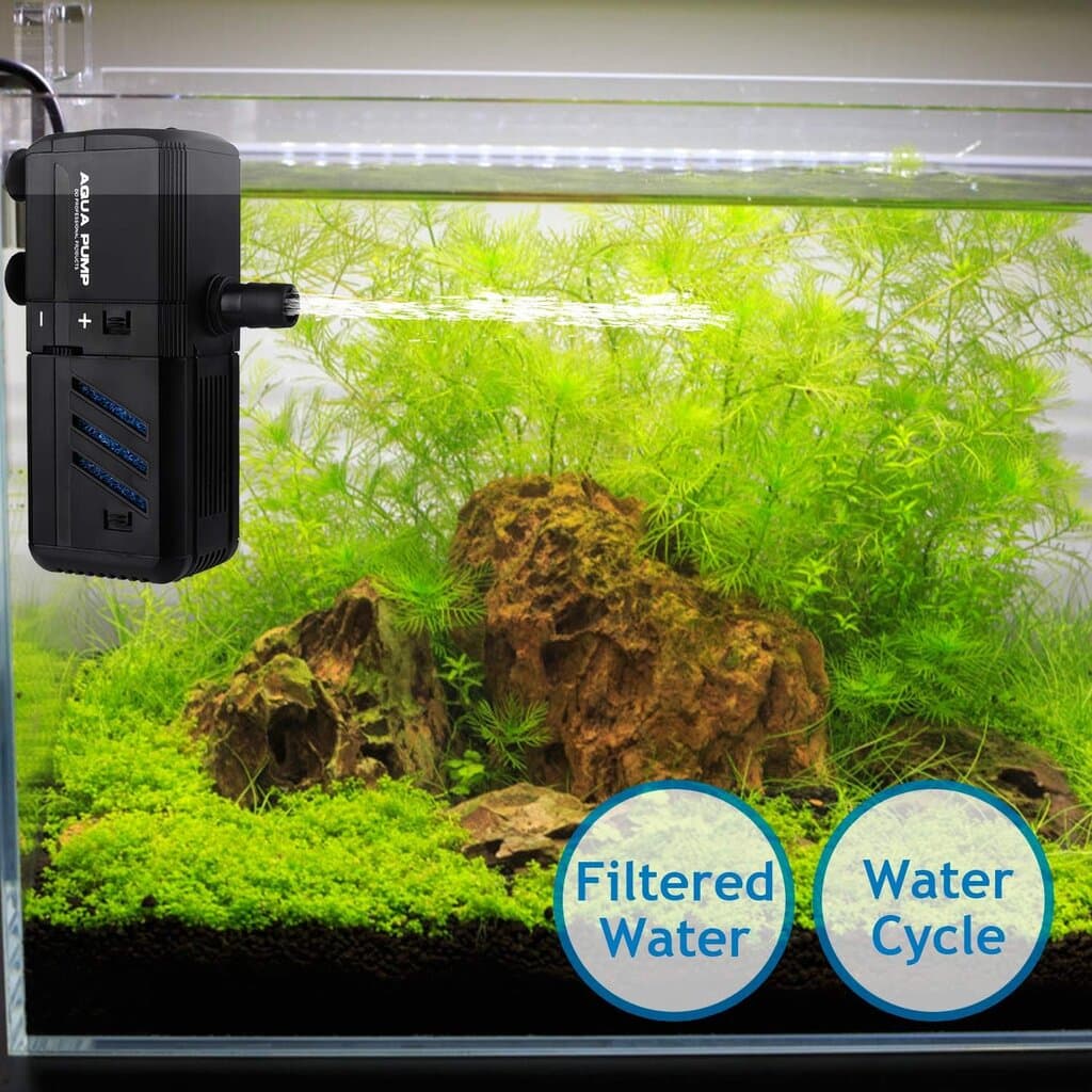 6W Adjustable Internal Aquarium Filter with 500L/H Pump for 30–150L Tanks 6