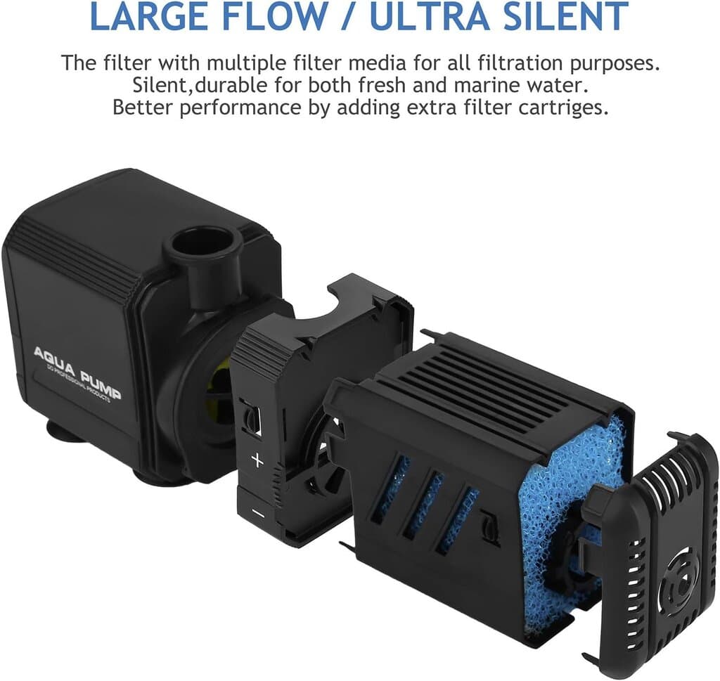 6W Adjustable Internal Aquarium Filter with 500L/H Pump for 30–150L Tanks 3