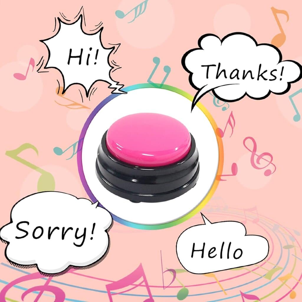 Leepesx Voice Buttons for Kids & Pet Training 5