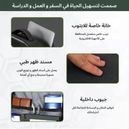 حقيبة ظهر Office pro من Trawoc - اخضر داکن — photo 2