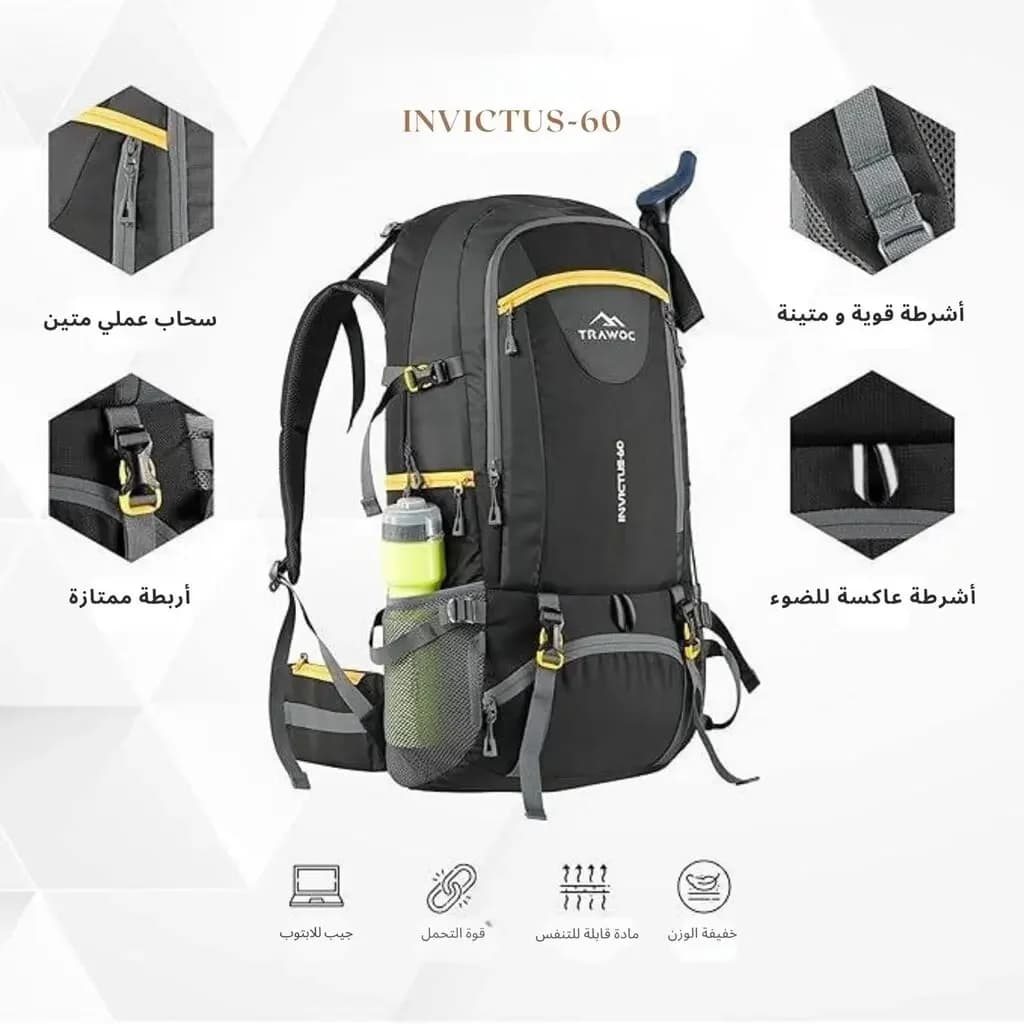 Trawoc Invictus Backpack - Gray 2