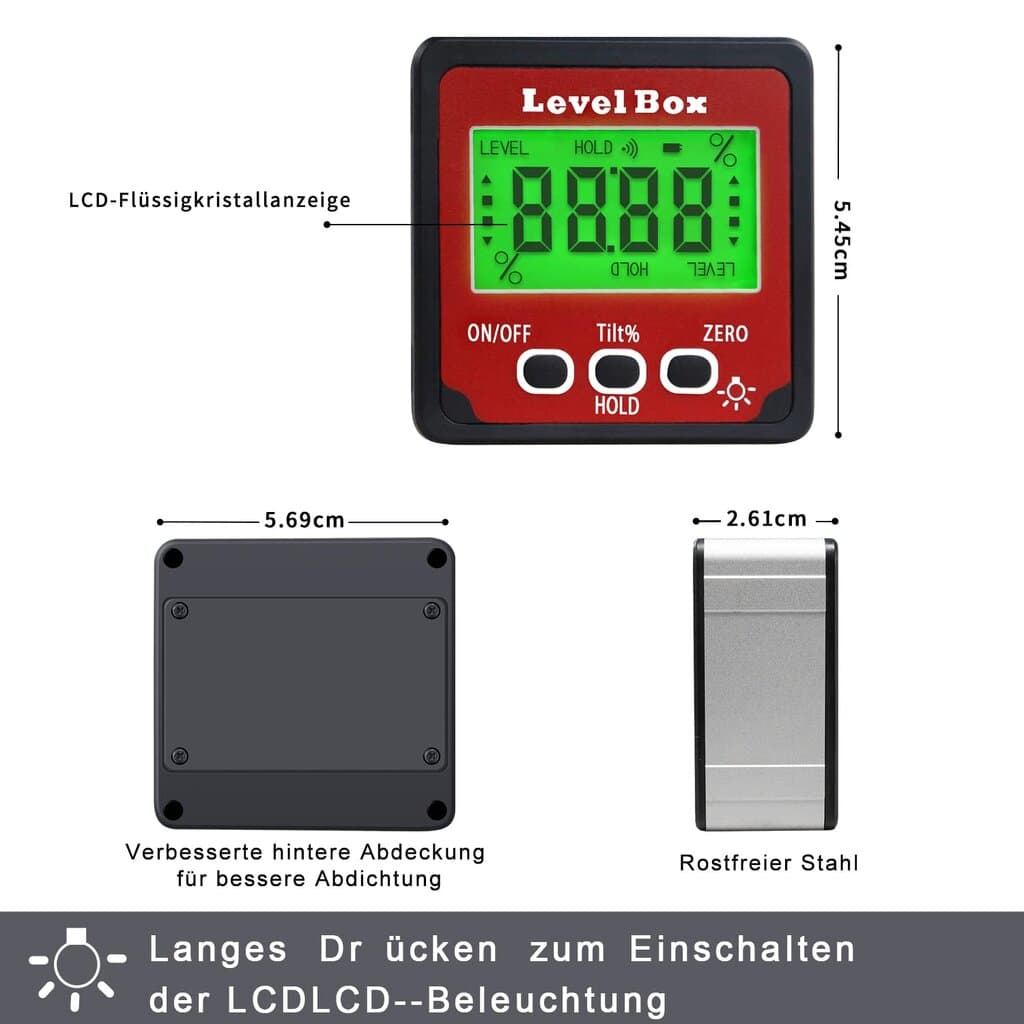 Digital LCD Level Box 2