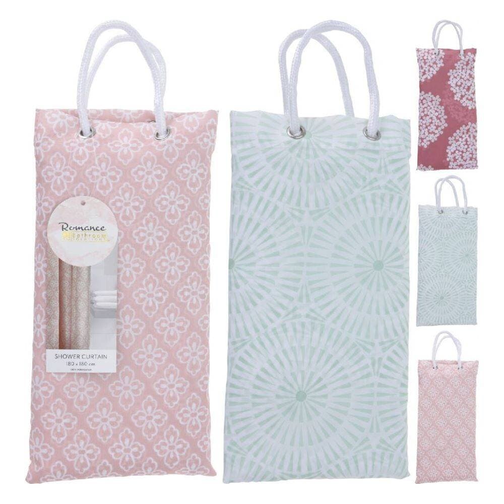 Koopman Polyester 180X200Cm Shower Curtain 3Ass