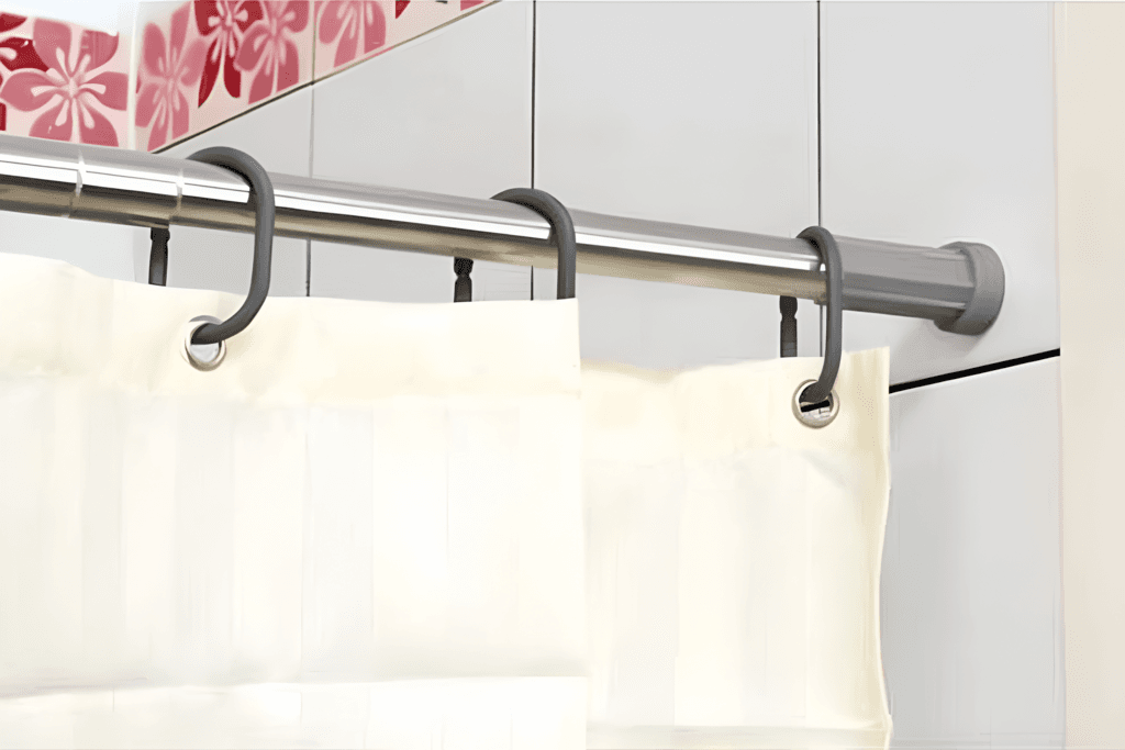 Oster Bathroom Curtain Rod 140-260 Cm - Chrome