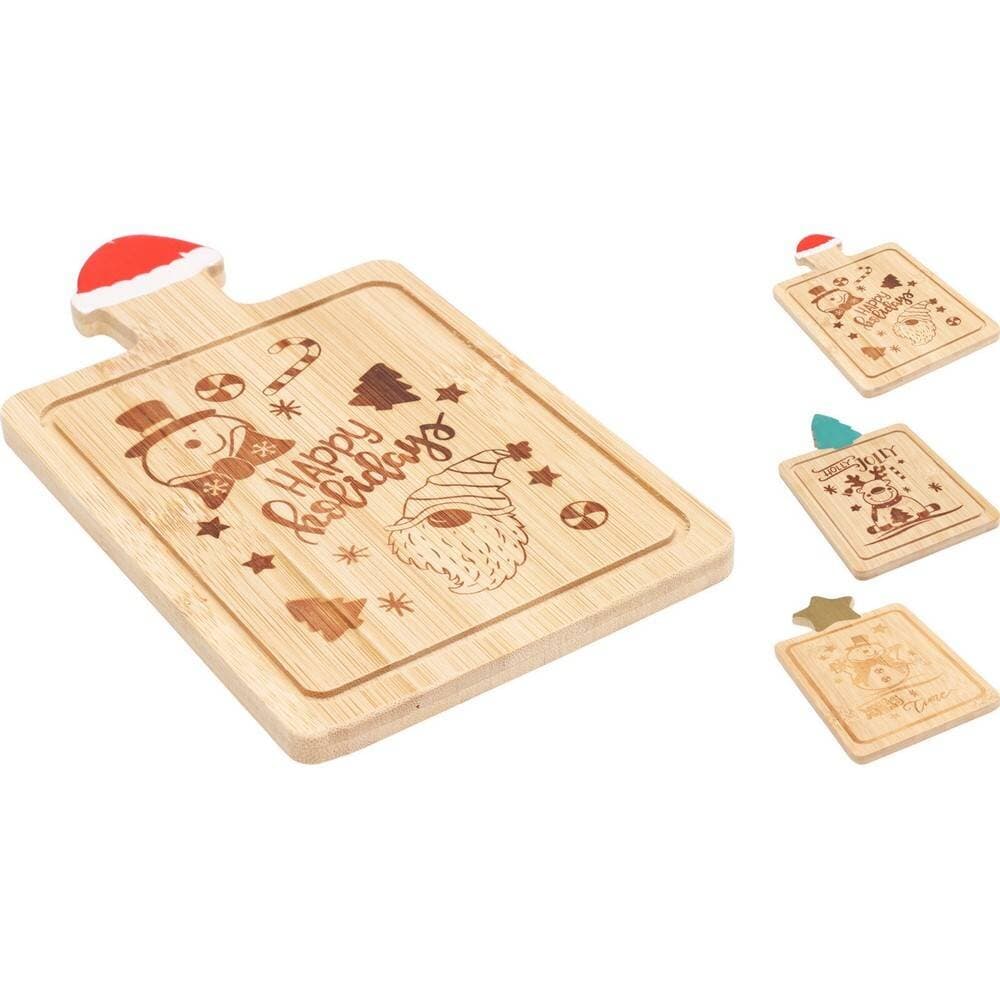 Koopman Serving Plate Bamboo 3Ass