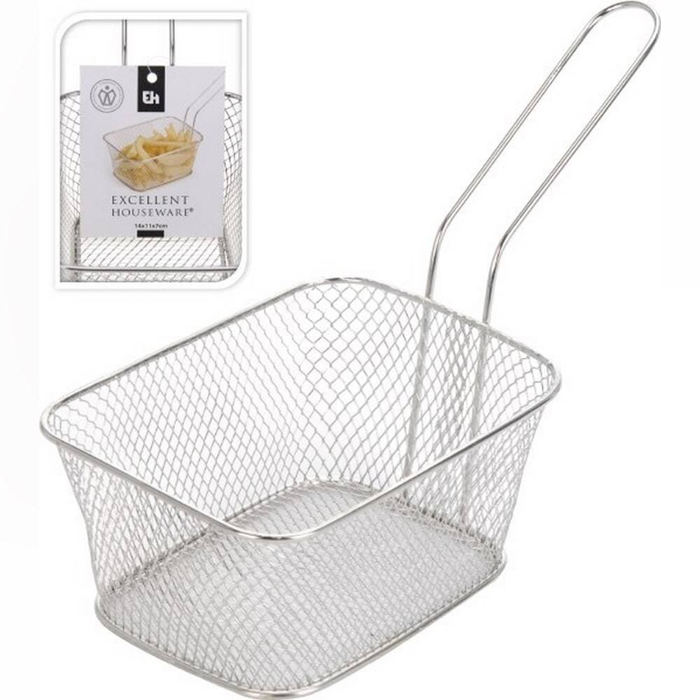Koopman Fry Basket Metal Stainless Steel 14X11X7Cm