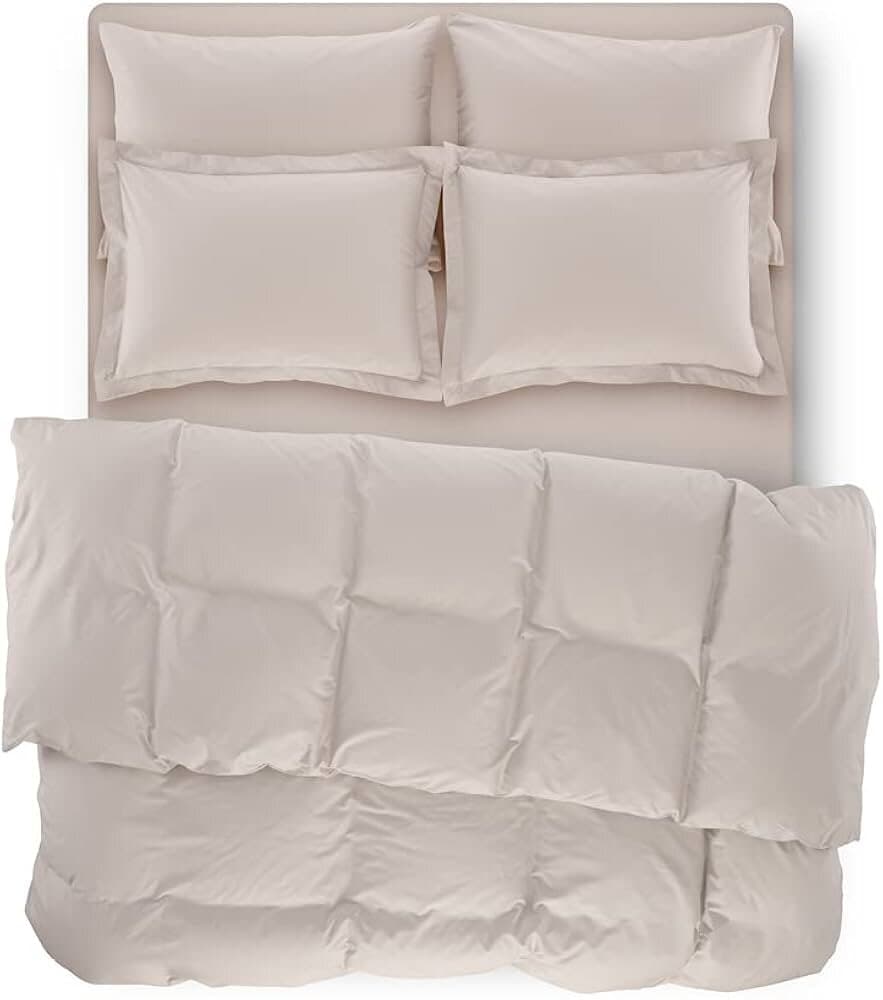 Penelope Catrine Percale Easy Care 260*240 Duvet Cover Set Super King Light Grey