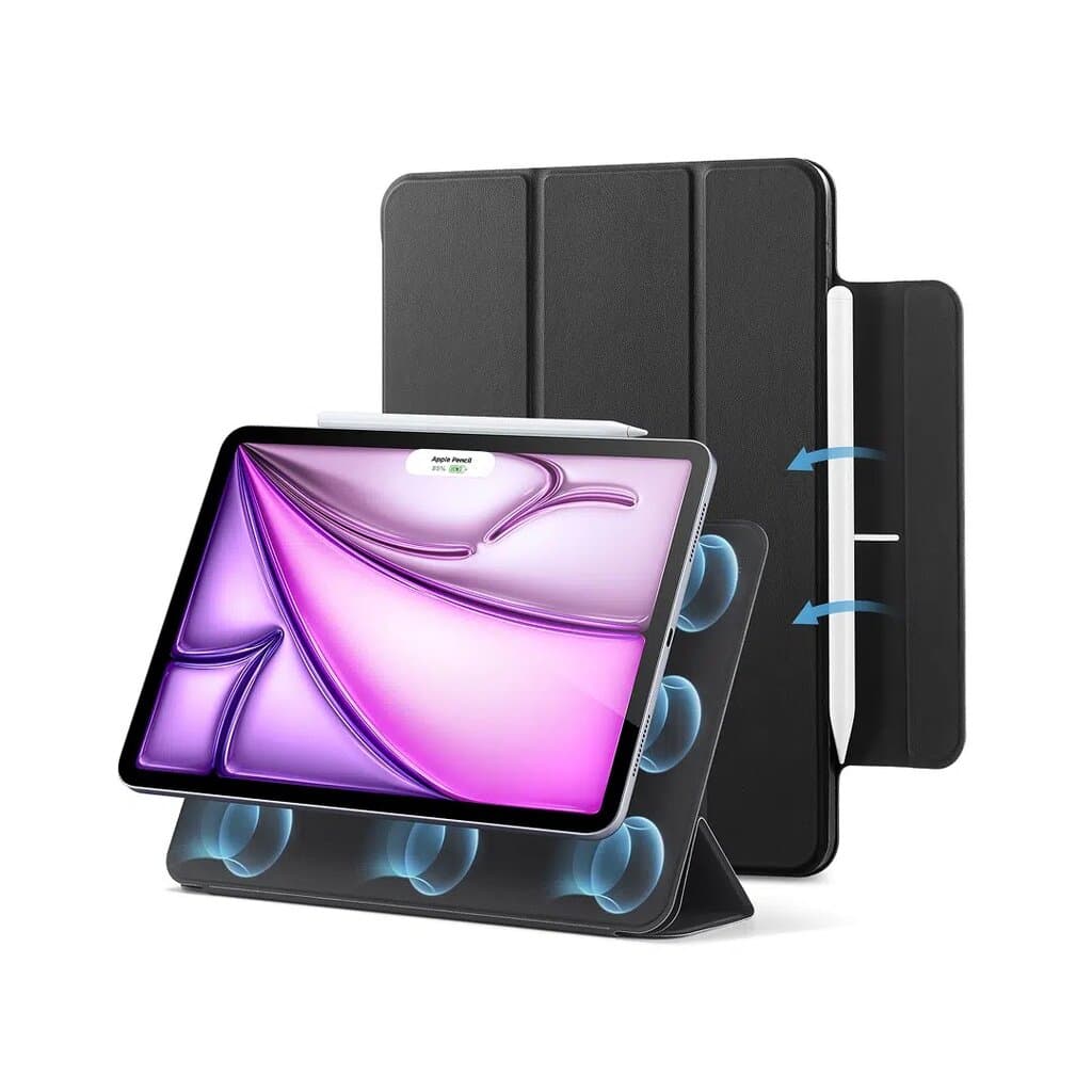 ESR Rebound Magnetic Case, Compatible with iPad Air 13 (2024), Pro 12.9 (6th/5th/4th Gen), Black