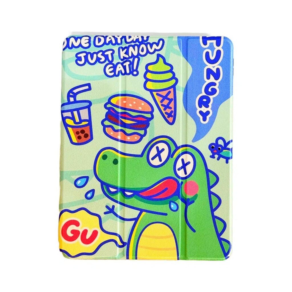 Comma Lingos Series iPad Case With Pencil Slot - iPad 10.9 2022 - Crocodile 1