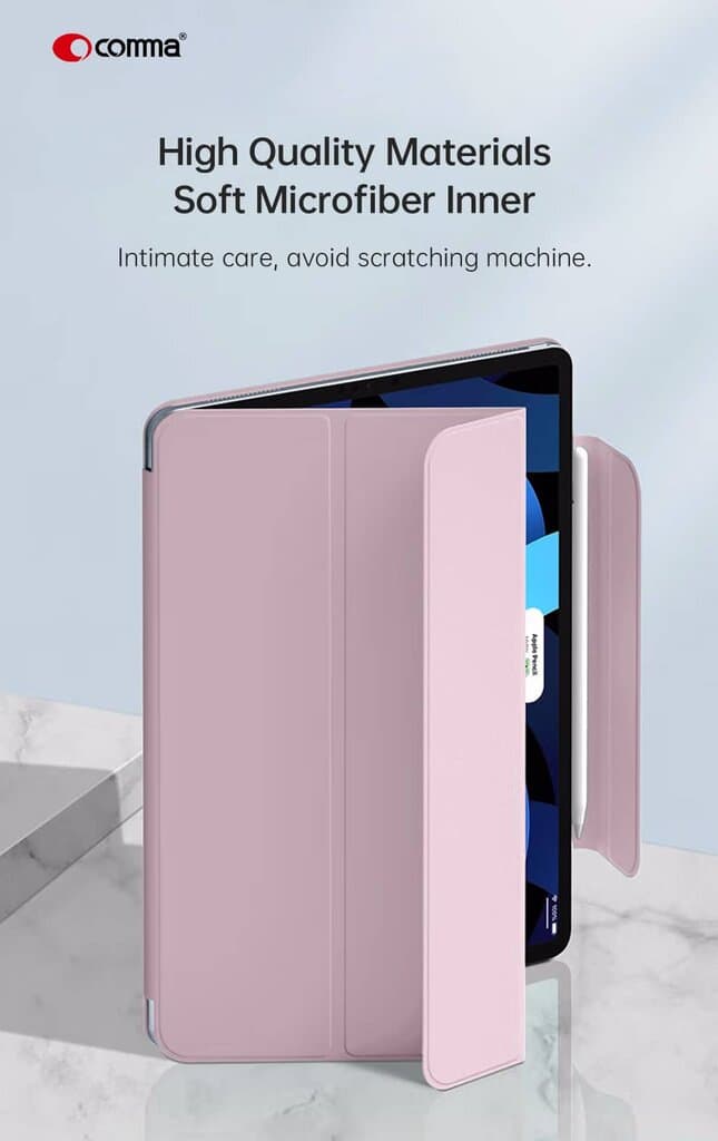 Comma for iPad 10 Rider Series Double Sides Magnetic Case - Black 5