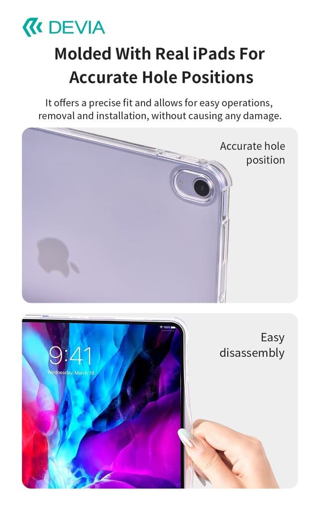 Devia rosy Series Protective Case  - iPad 10 10.9(2022) - Light Pink 5