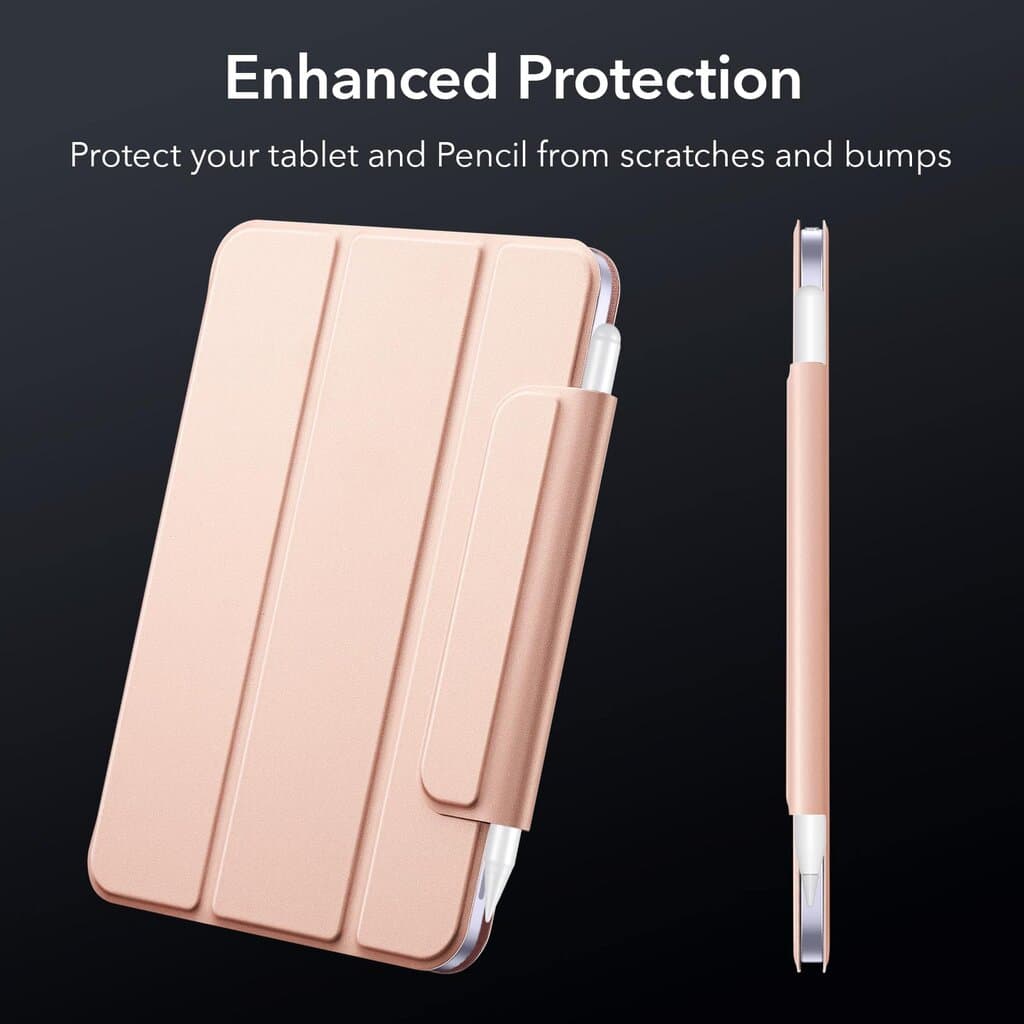 ESR iPad mini 6 Rebound Magnetic Case — Rose Gold 7