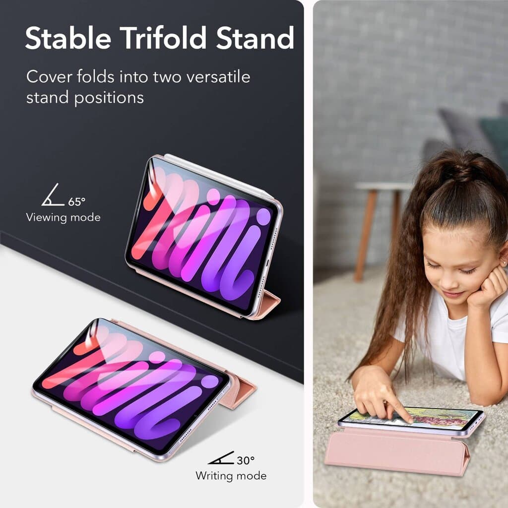 ESR iPad mini 6 Rebound Magnetic Case — Rose Gold 9
