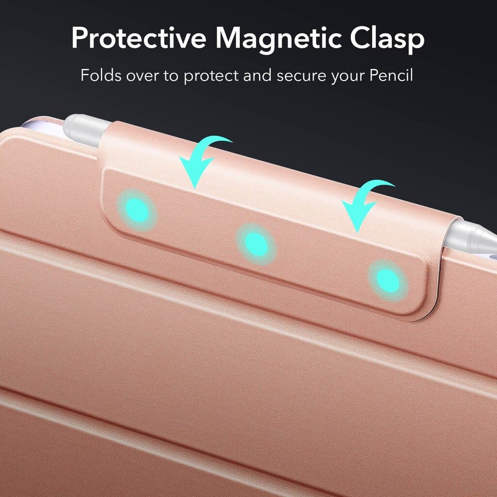 ESR iPad mini 6 Rebound Magnetic Case — Rose Gold 10