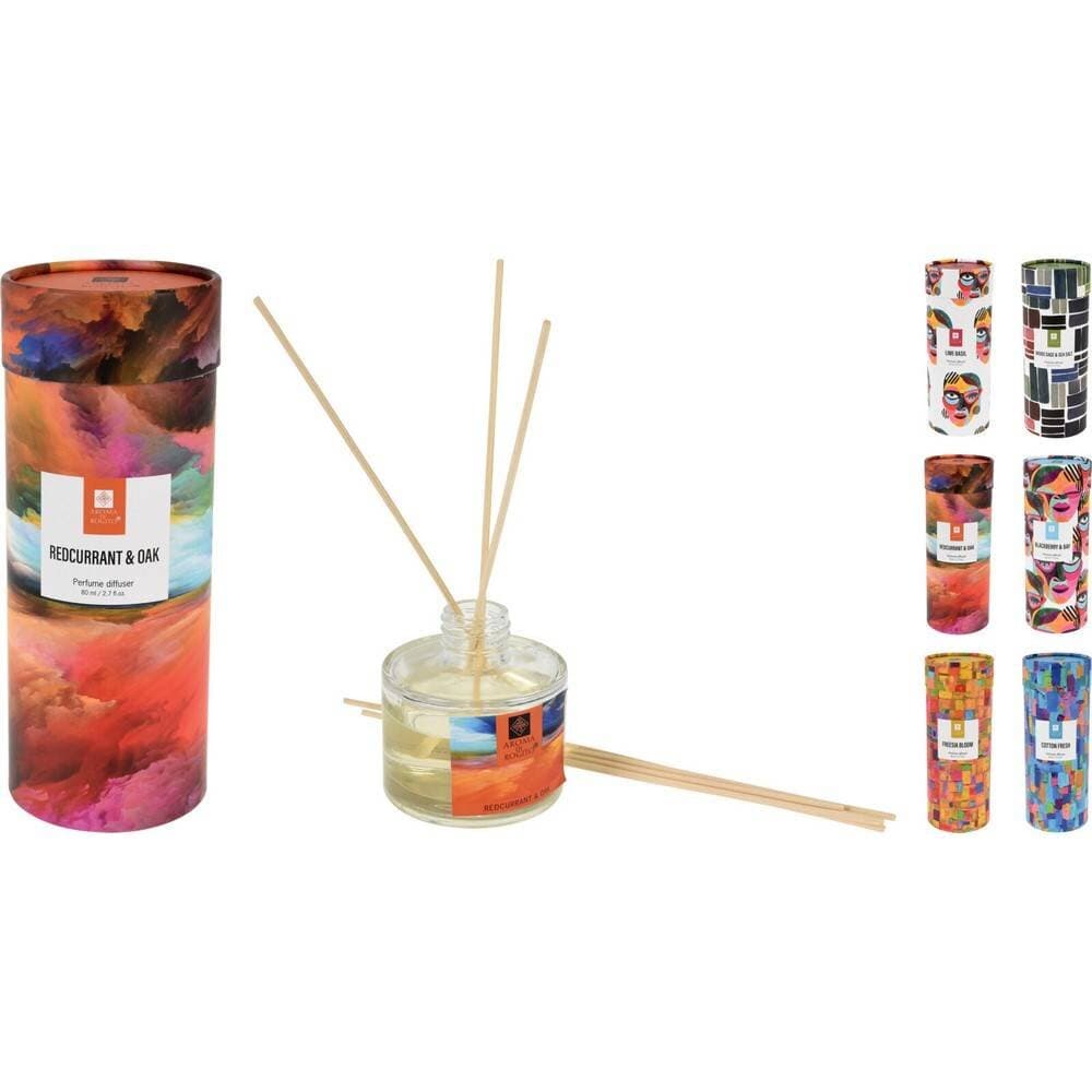 Koopman Diffuser Set 80Ml 7X7X8Cm 6Ass