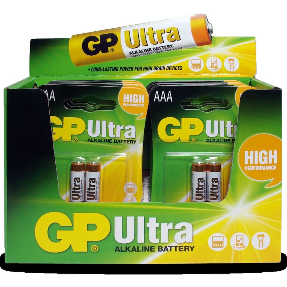 GP Gp Lr03 Ultra Alkaline Battery 2 Pcs
