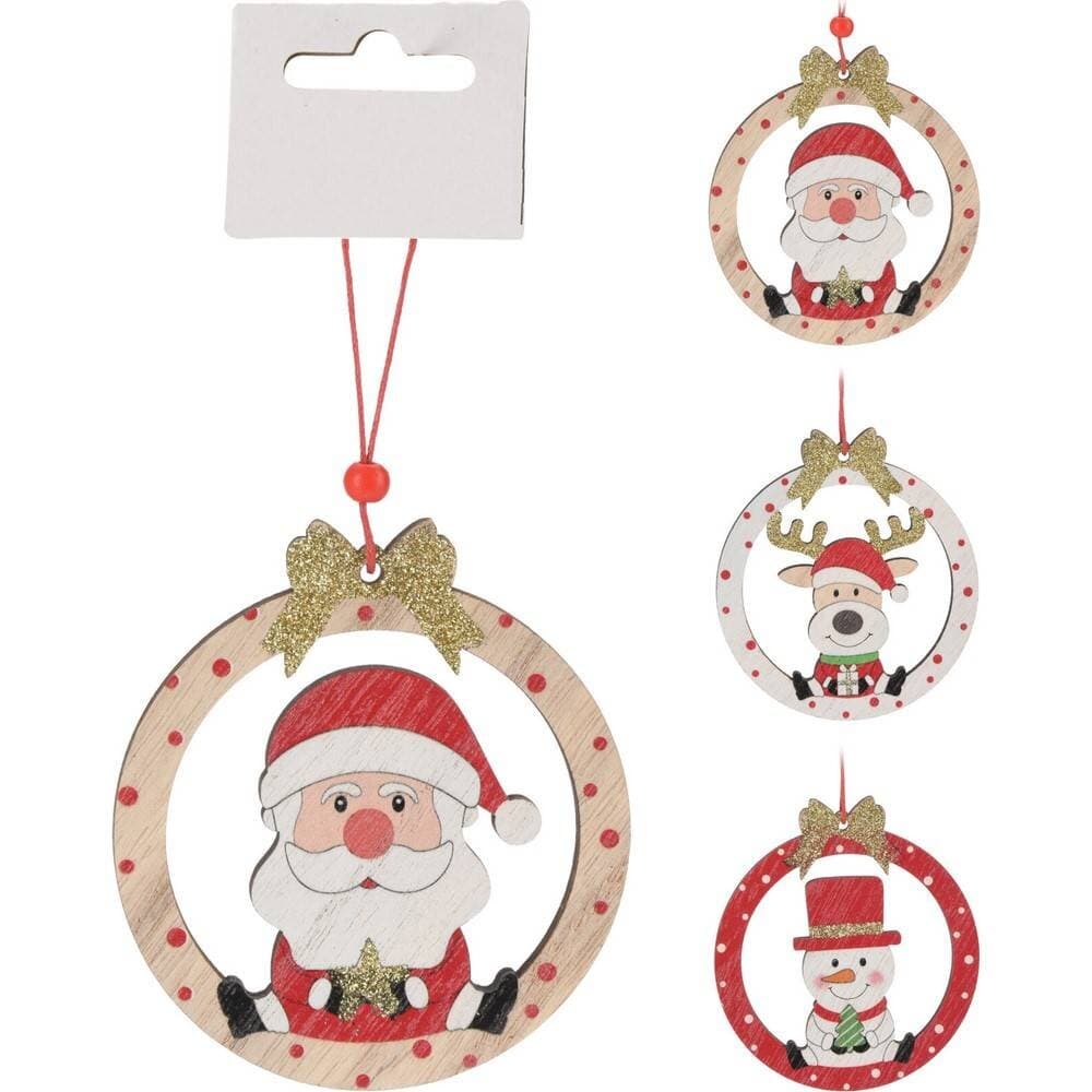 Koopman Hangdeco Round W Xmas figure