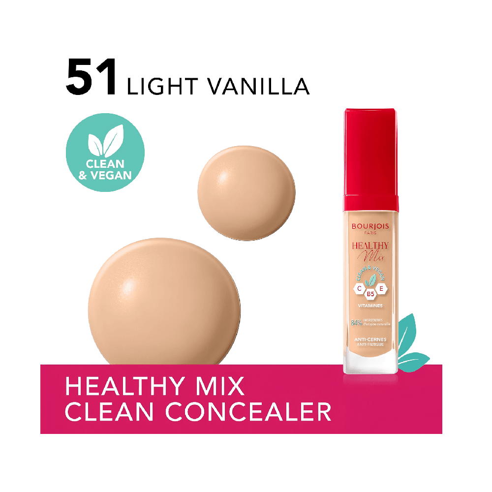 Bourjois Healthy Mix Concealer Liquid (51 Light Vanilla) 4