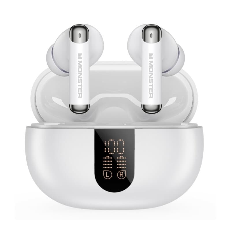 Monster N-Lite 211 Wireless Earbuds (White)