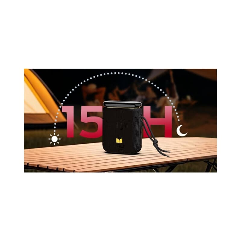 Monster Atomic Pebble Portable Bluetooth Speaker 15W (Black) 4