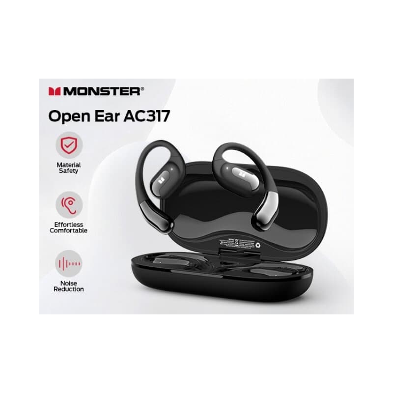 Monster Open Ear AC317 Wireless Headphones (White) 3