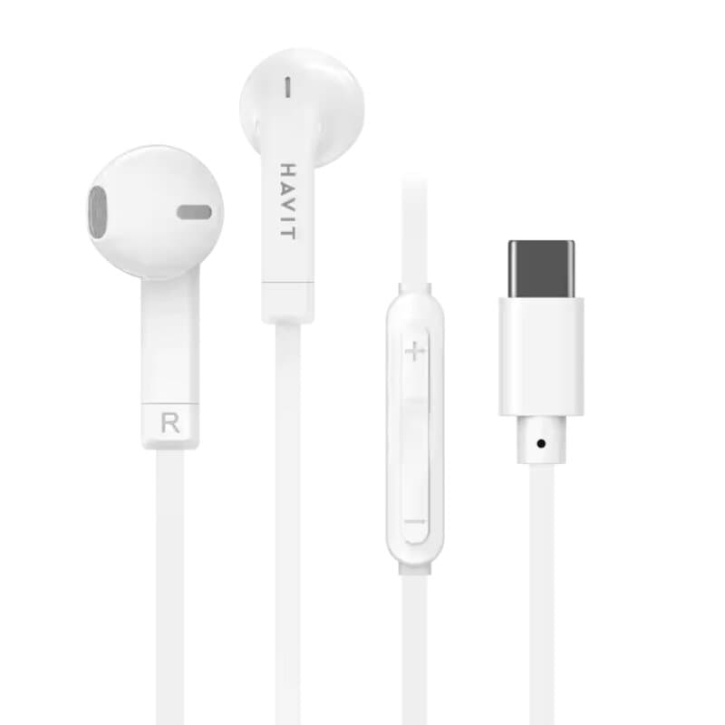 Havit Type-C Wired earphone (White)