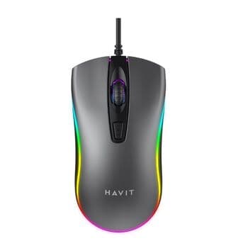 ماوس Havit MS1010 سلكي مع RGB (أسود)