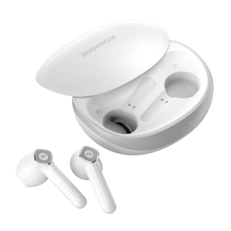 MOMAX Pills Lite 3 True Wireless Earbuds (White)