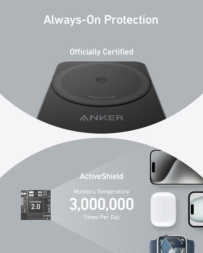 Anker MagGo 15W 3-in-1 Charging Station Qi2 (White) 7