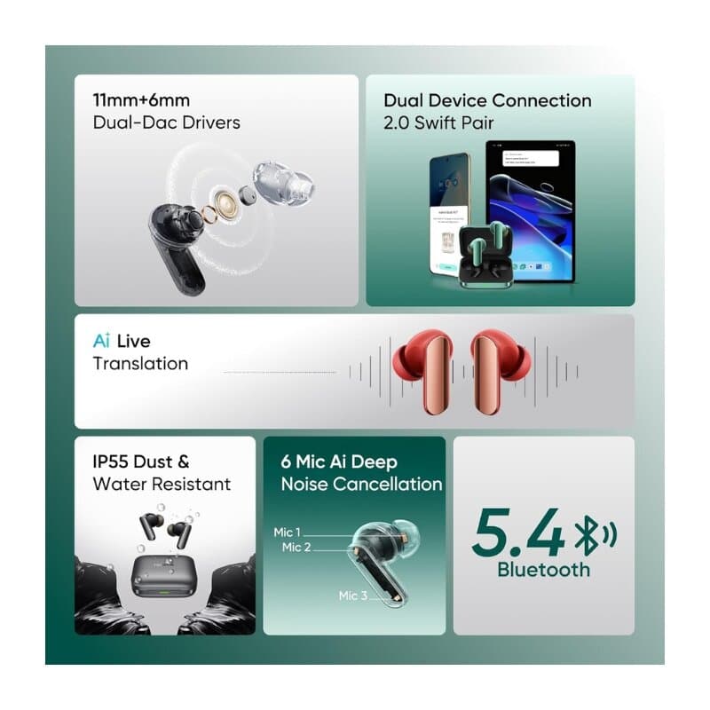 Realme Buds Air 7 Pro (Glory Beige) 5