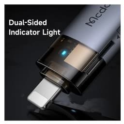 McDodo 2-in-1 USB-A To Lightning Transfer Adapter Built-in TF Card Reader With Lanyard — photo 4