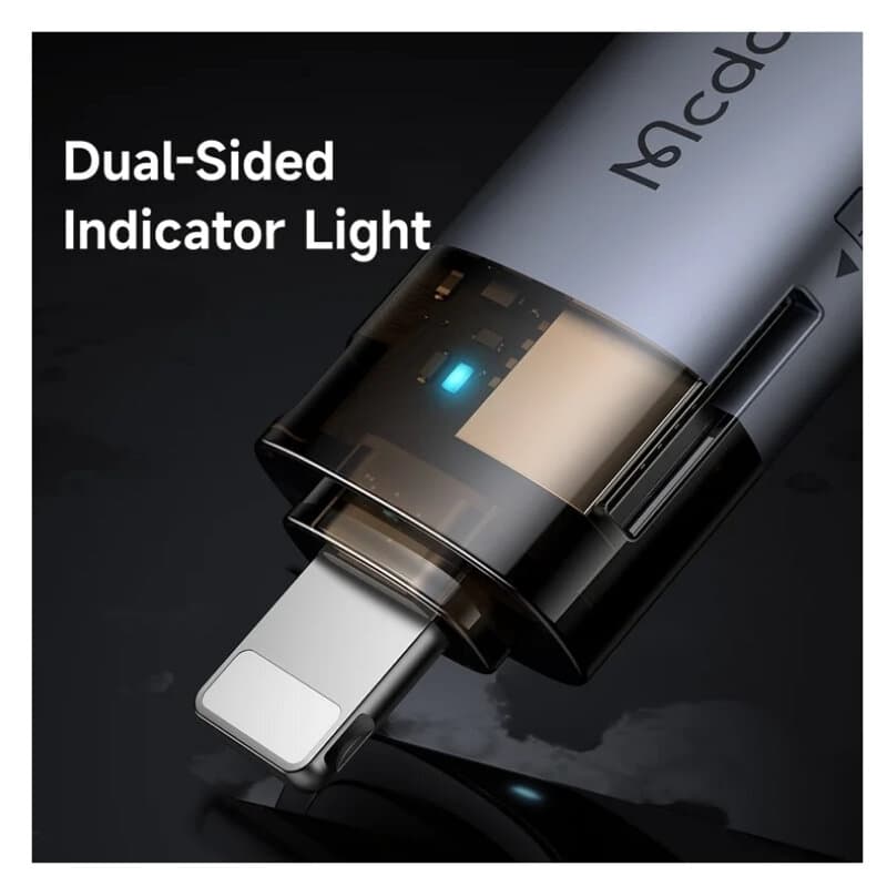 McDodo 2-in-1 USB-A To Lightning Transfer Adapter Built-in TF Card Reader With Lanyard — photo 4