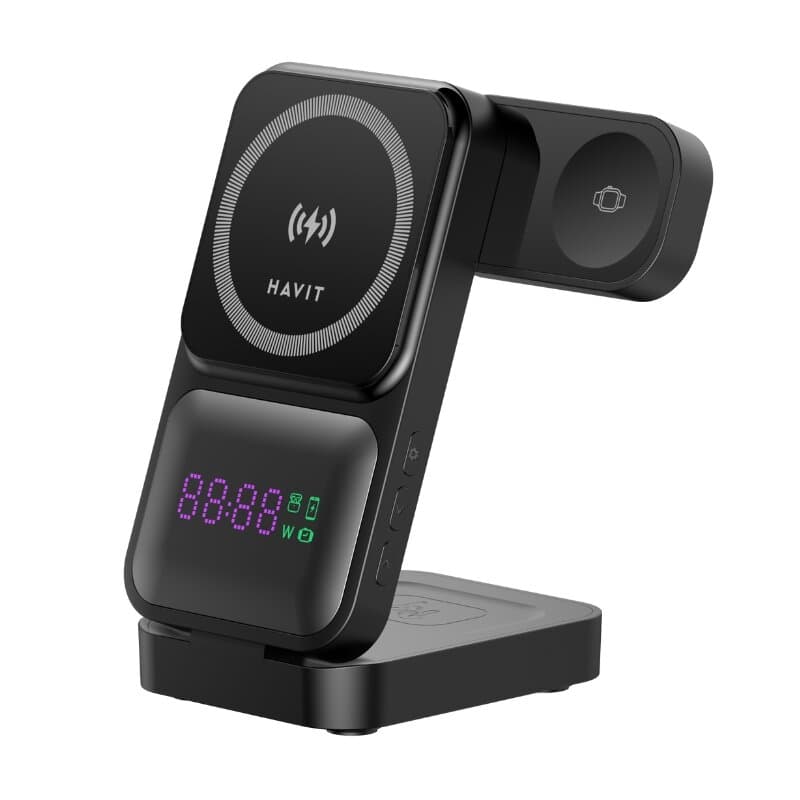 Havit W3107 3in1 Wireless Charger (Black) 3