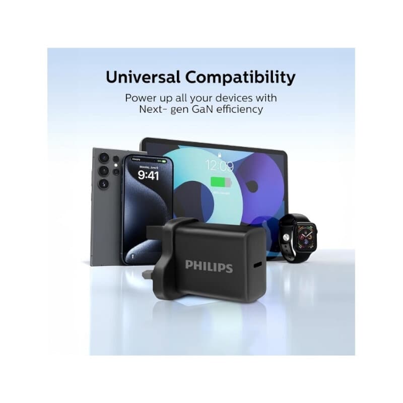 Philips Wall Charger 30W With Cable C-C DLP5313NB / 05 (Black) 3