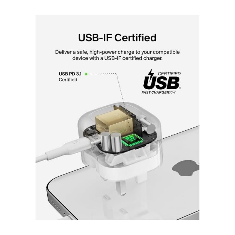 Belkin Boostcharge CUBIC 30W USB-C PD Gan 6
