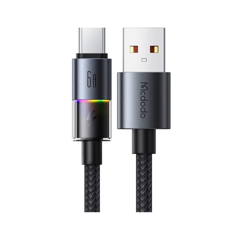 McDodo USB-A To USB-C Cable With 7 Colorful Lights 1.2m 1
