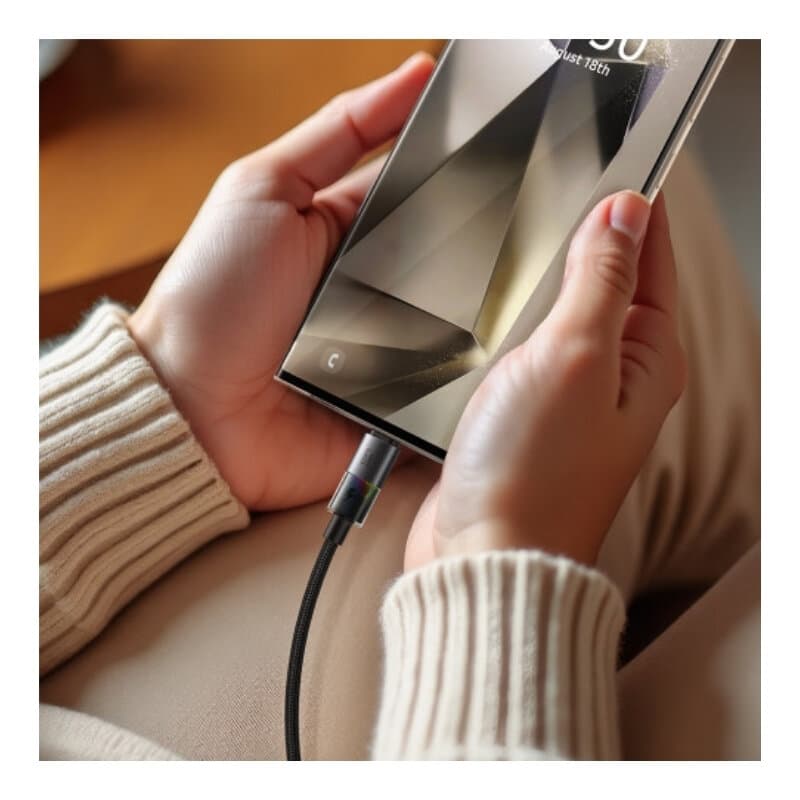 McDodo USB-A To USB-C Cable With 7 Colorful Lights 1.2m 3