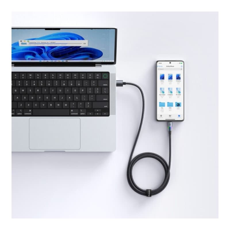 McDodo USB-A To USB-C Cable With 7 Colorful Lights 1.2m 4