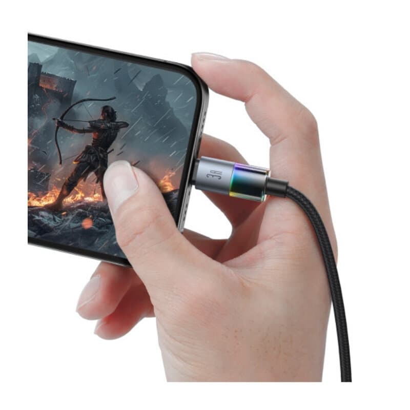 McDodo USB-A To Lightning Cable With 7 Colorful Lights 1.2m 4