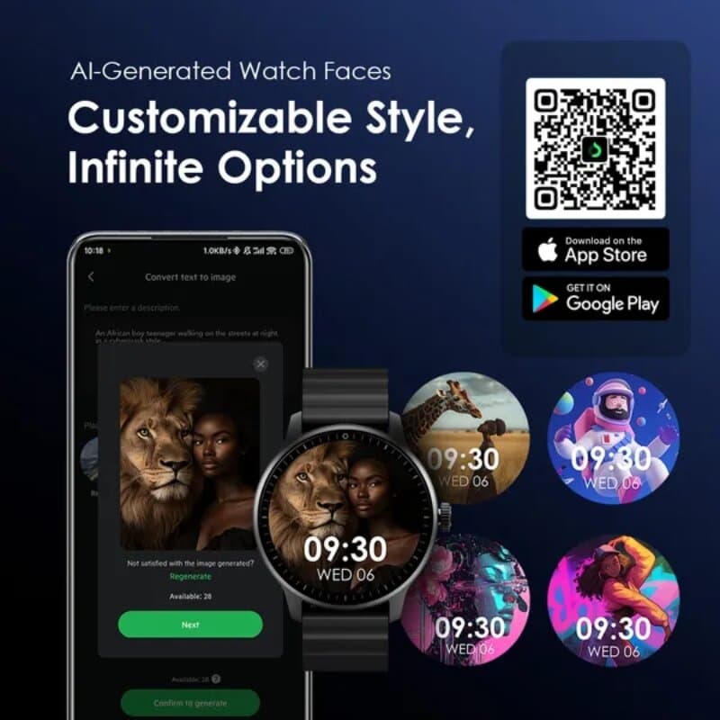 Oraimo Smart Watch OSW-830 (Black) 9