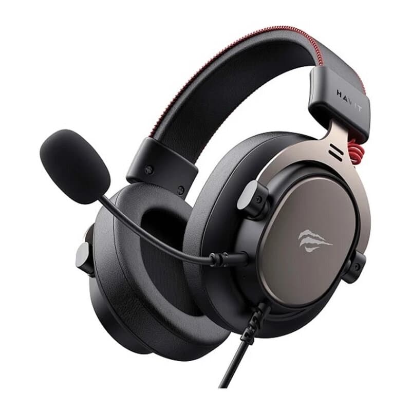 Havit H2015E Wired Gaming Headphone + ochre (Black) 1